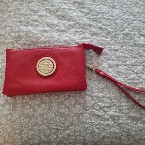 Small red clutch